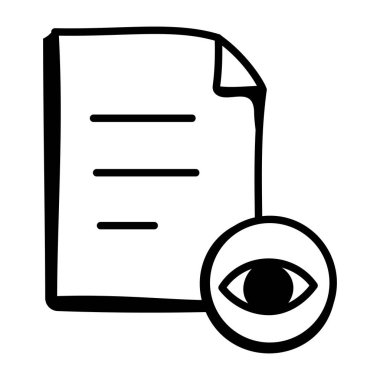 belge simgesi, vektör çizimi