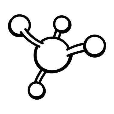 Molekül simgesi vektör illüstrasyonu