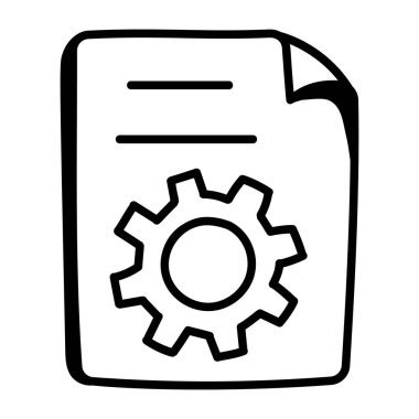 Ayarlar. Web simgesi basit illüstrasyon