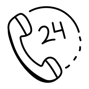 Çağrı merkezi ikon vektör illüstrasyonu