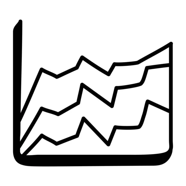 ビジネスグラフの設計図 — ストックベクタ