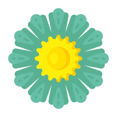 çiçek simgesi, web tasarımı için vektör illüstrasyonu