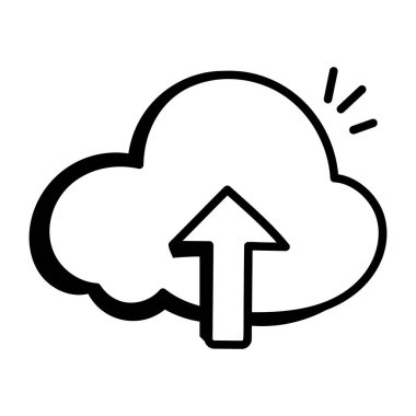 Bulut hesaplama. Ağ simgesi. vektör illüstrasyonu