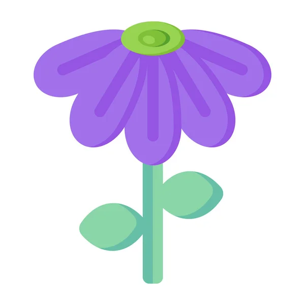 Kwiat Ikona Web Prosta Ilustracja — Wektor stockowy