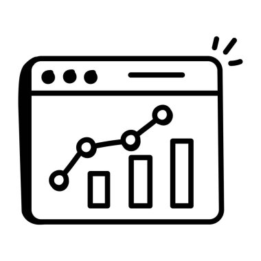 analitik simge vektör illüstrasyonu