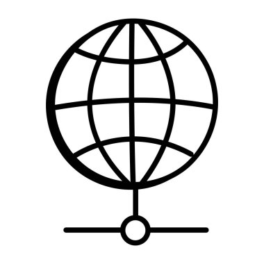 Dünya Küresi. Basit illüstrasyon