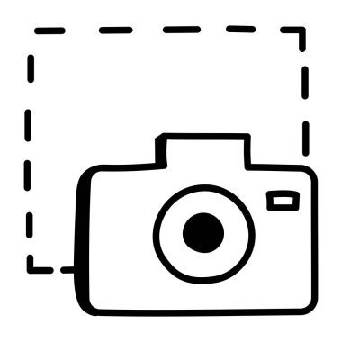 Kamera. Web simgesi basit illüstrasyon