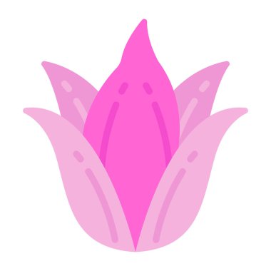 çiçek simgesi, vektör illüstrasyonu 