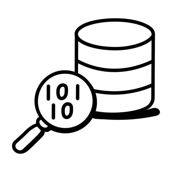 Base Dados Ícone Web Ilustração Simples —  Vetores de Stock
