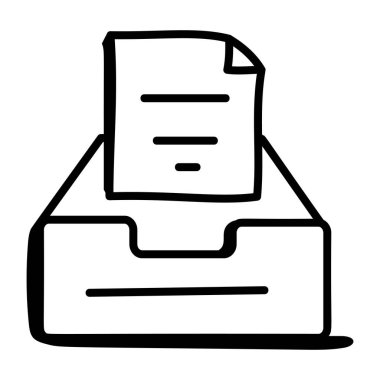 dizin simgesi, vektör illüstrasyonundaki belge