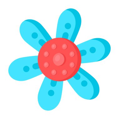 çiçek simgesi, vektör illüstrasyonu 