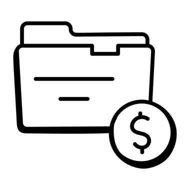 Para klasörü. Basit tasarım