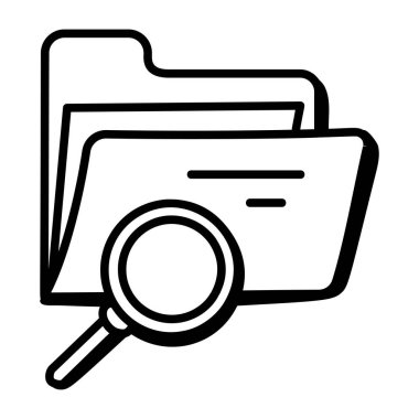 Büyüteç, arama konsepti, vektör illüstrasyon tasarımı içeren dizin