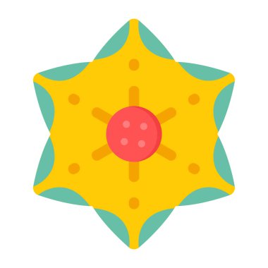 çiçek simgesi vektör illüstrasyonu