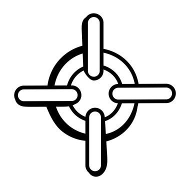 Hedef. Web simgesi basit illüstrasyon