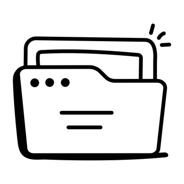 Dosya. Web simgesi basit illüstrasyon 