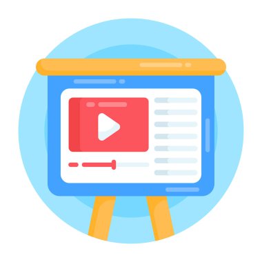 Video yayını. Basit tasarım