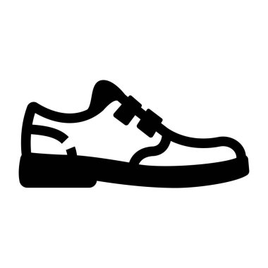 Ayakkabı. Web simgesi basit illüstrasyon