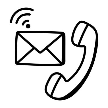 ileti vektör renk çizgisi simgesi