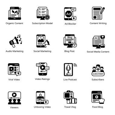 vektör dosya biçimi simgelerinin kümesi