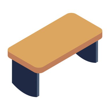 Mobilya ikonu. Basit tasarım