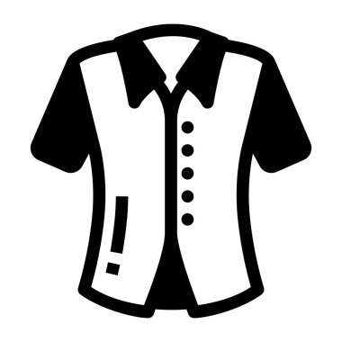 Gömlek. Web simgesi basit illüstrasyon