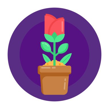 Saklı bitki vektörü illüstrasyonu