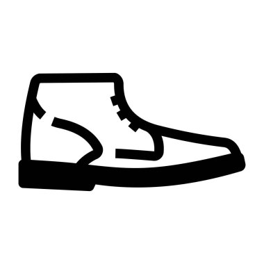 Ayakkabı. Web simgesi basit illüstrasyon 