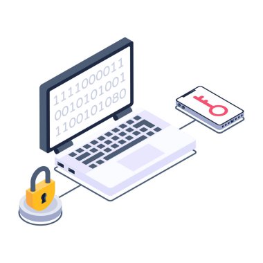 Güvenlik konsepti vektör illüstrasyonu 