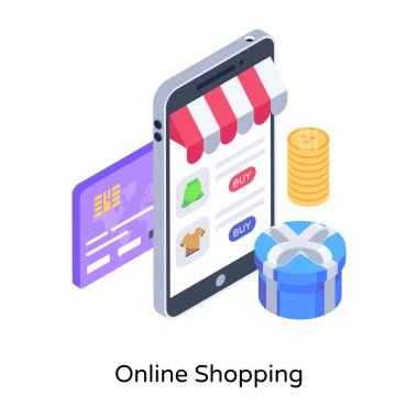 İnternetten alışveriş. Web simgesi