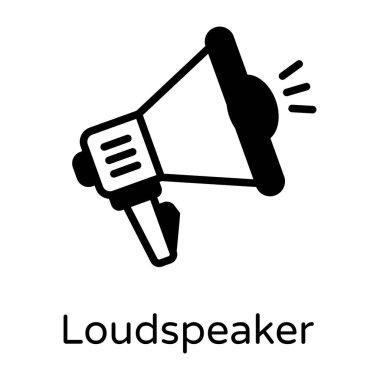 hoparlör simgesi vektör çizim