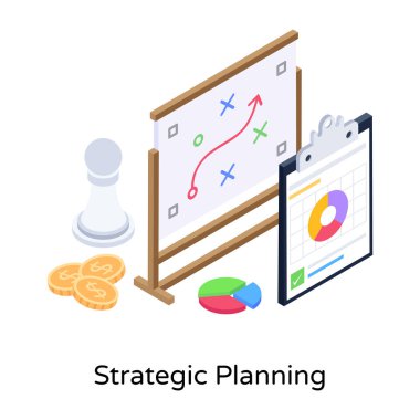 silo modern simgenin izometrik vektör illüstrasyonu