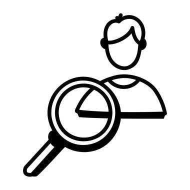 İş ve finans sektörü simgesi. vektör illüstrasyonu