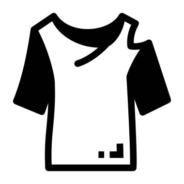 Kıyafetler. Web simgesi basit illüstrasyon