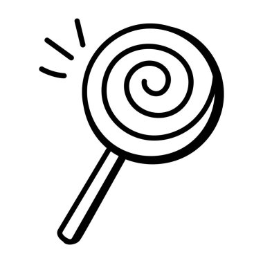 Lolipop. Web simgesi basit illüstrasyon
