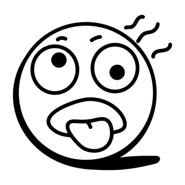 İki emoji. Web simgesi basit illüstrasyon