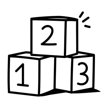 Bir b takvim simgesinin vektör illüstrasyonu