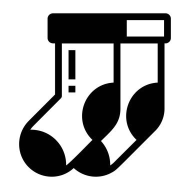 Çorap ikonu. Basit resimleme