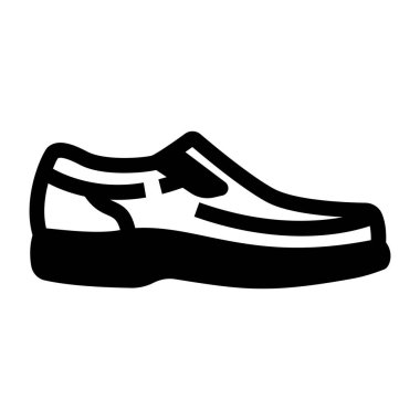 Ayakkabı. Web simgesi basit illüstrasyon 