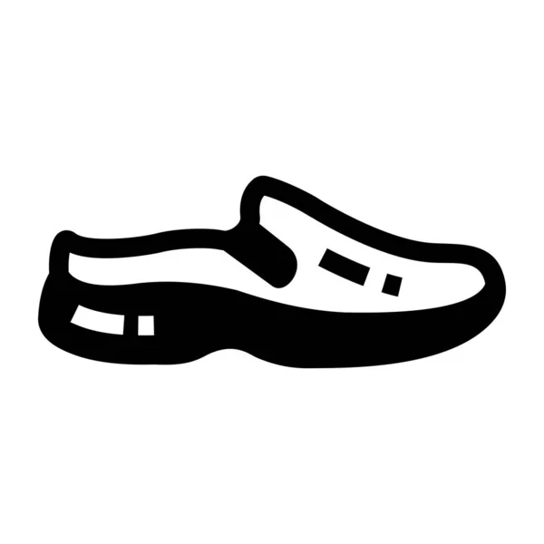 Zapato Icono Web Ilustración Simple — Vector de stock