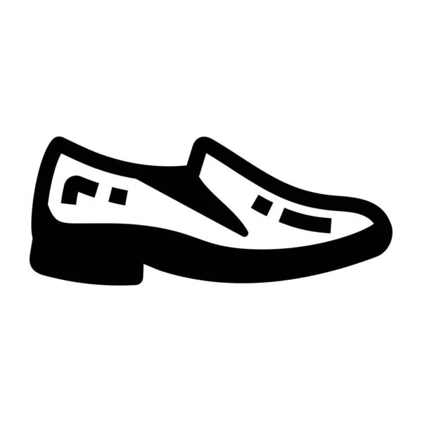 Cipő Ikon Egyszerű Vektor Illusztráció — Stock Vector