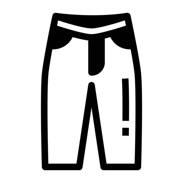 Shorts Web Symbol Einfache Illustration — Stockvektor