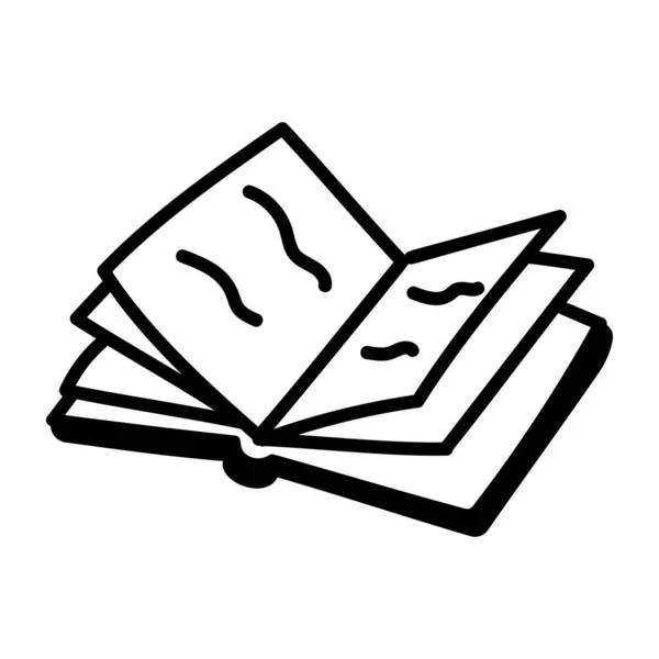 Libro Icono Vector Ilustración — Archivo Imágenes Vectoriales