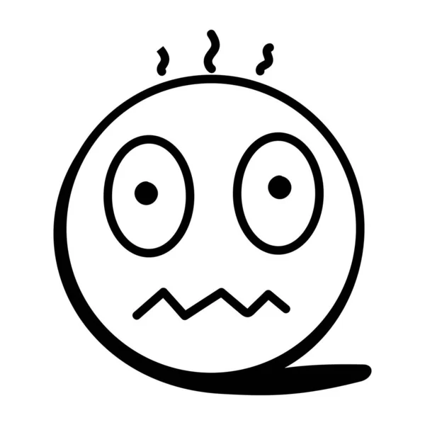 Sonrisa Cara Emoticono Icono Vector Ilustración Diseño — Vector de stock