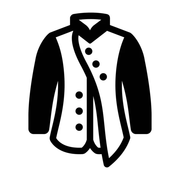 Chaqueta Icono Web Vector Ilustración — Archivo Imágenes Vectoriales