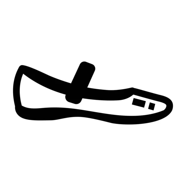 Chaussure Icône Web Illustration Simple — Image vectorielle