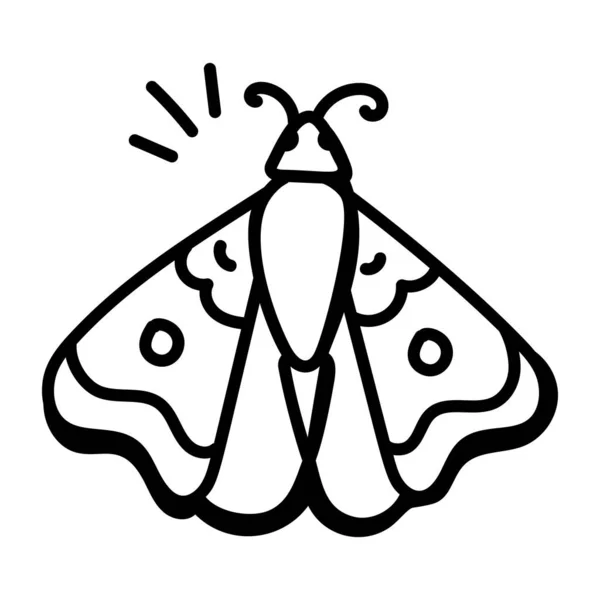 Mariposa Icono Vector Ilustración — Archivo Imágenes Vectoriales