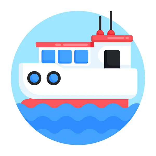 Ship Web Icon Simple Illustration — Stock Vector