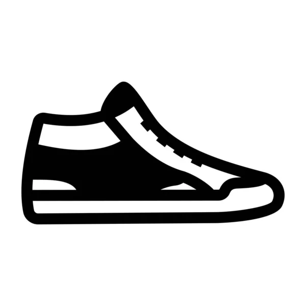 Spor Ayakkabı Web Simgesi Basit Illüstrasyon — Stok Vektör