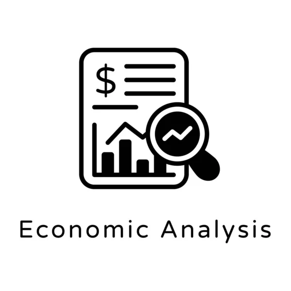 Gráfico Analítico Icono Plano — Vector de stock